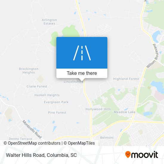 Walter Hills Road map