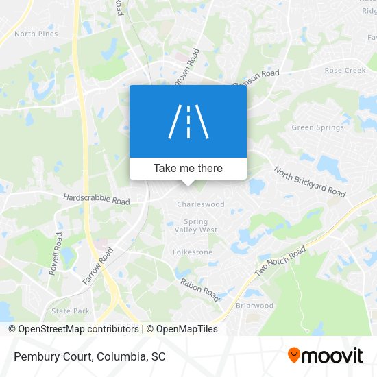 Mapa de Pembury Court
