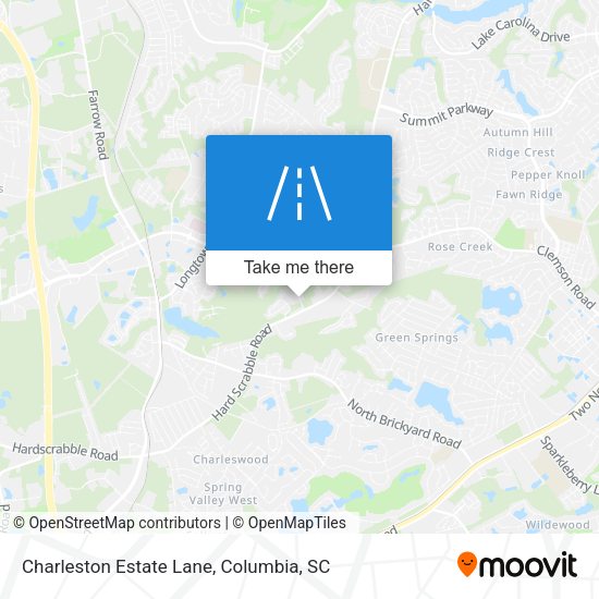 Mapa de Charleston Estate Lane