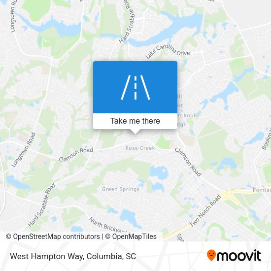 Mapa de West Hampton Way