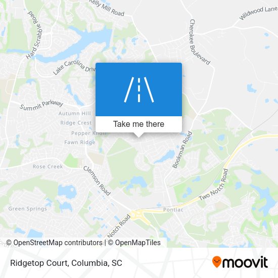 Mapa de Ridgetop Court