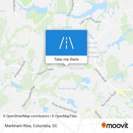 Markham Rise map