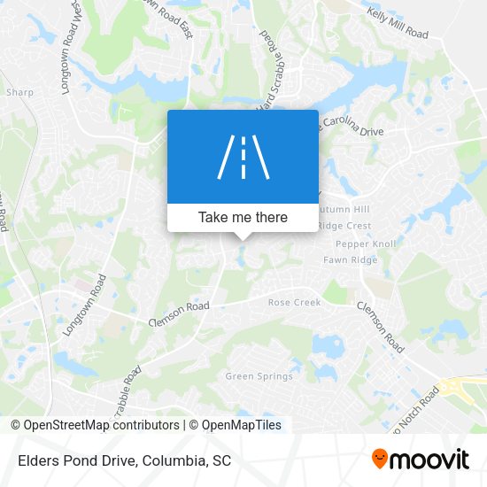 Elders Pond Drive map