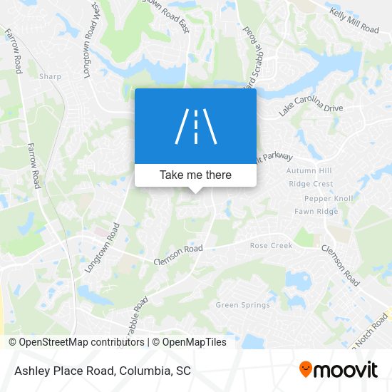 Ashley Place Road map