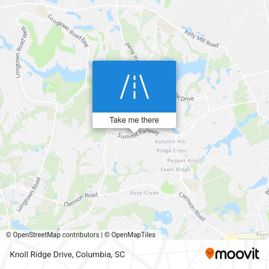 Mapa de Knoll Ridge Drive