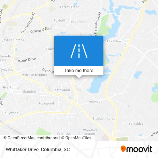 Whittaker Drive map