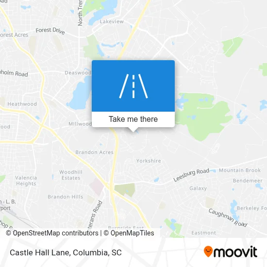 Castle Hall Lane map