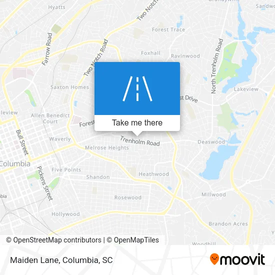 Maiden Lane map
