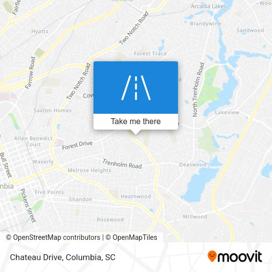 Chateau Drive map