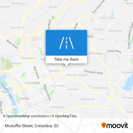 Mapa de Mcduffie Street
