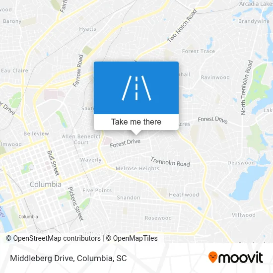 Middleberg Drive map