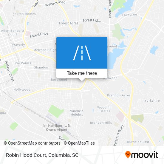Robin Hood Court map