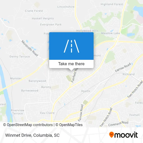 Winmet Drive map