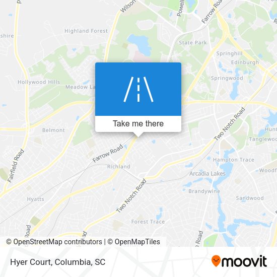 Mapa de Hyer Court