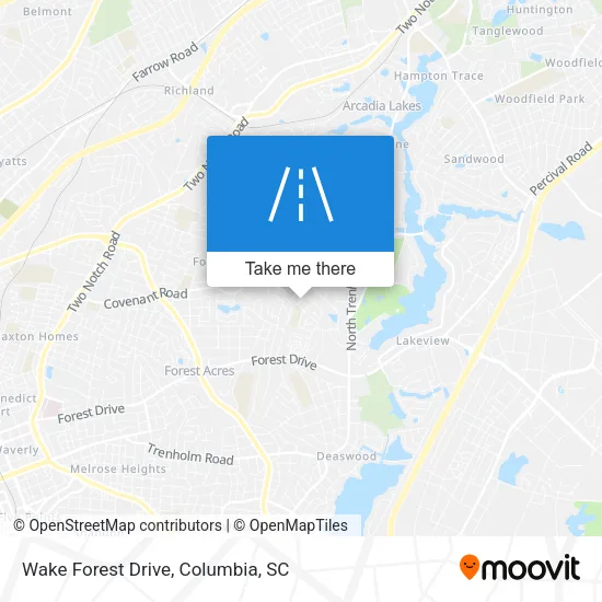 Wake Forest Drive map