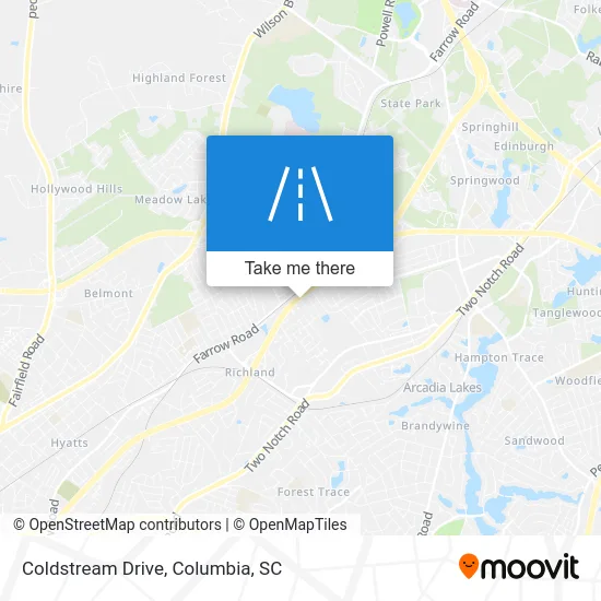 Coldstream Drive map