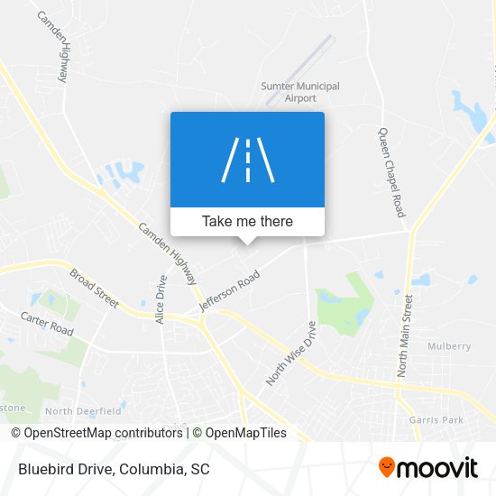 Mapa de Bluebird Drive