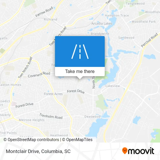 Montclair Drive map