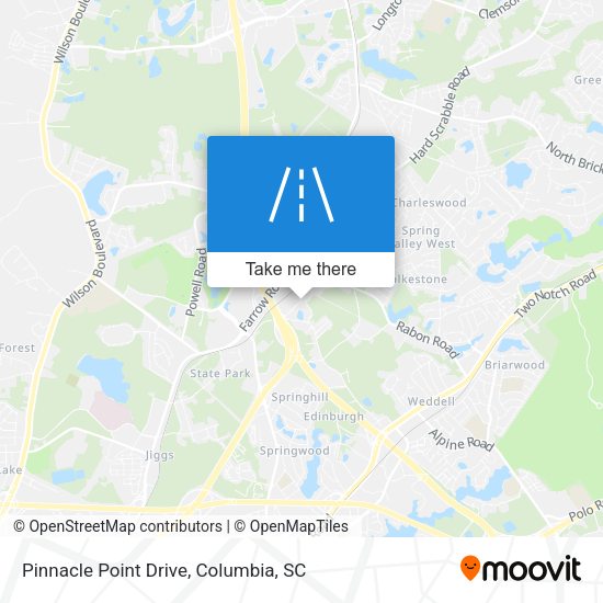 Pinnacle Point Drive map