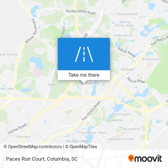 Paces Run Court map