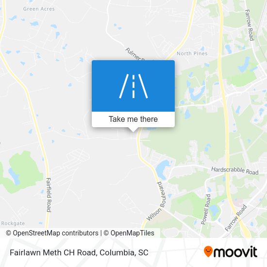 Mapa de Fairlawn Meth CH Road