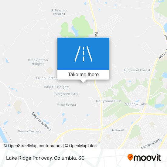 Lake Ridge Parkway map