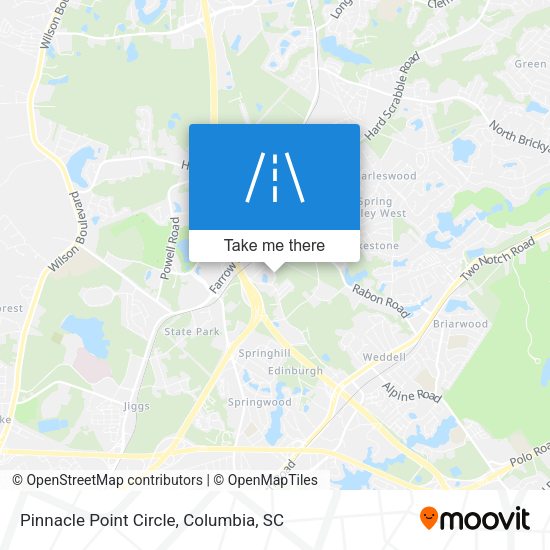 Mapa de Pinnacle Point Circle
