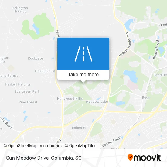 Sun Meadow Drive map