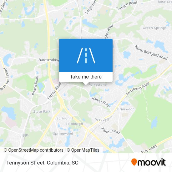 Mapa de Tennyson Street