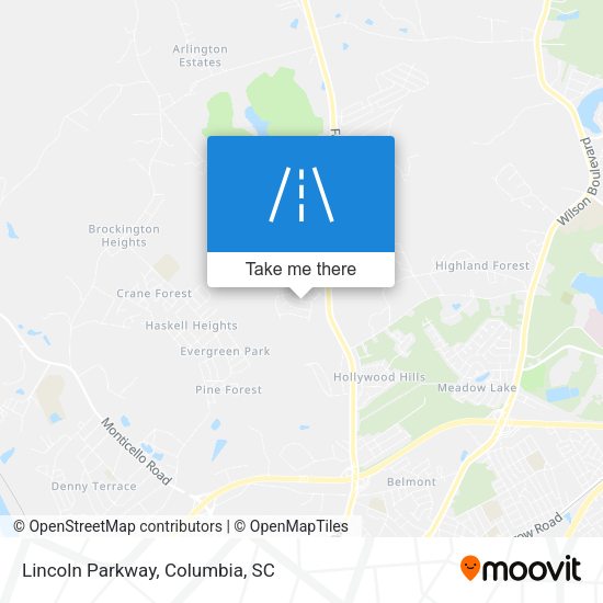 Mapa de Lincoln Parkway