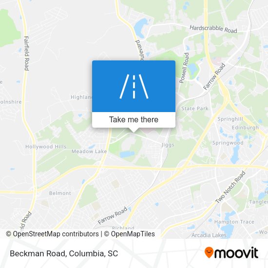 Mapa de Beckman Road