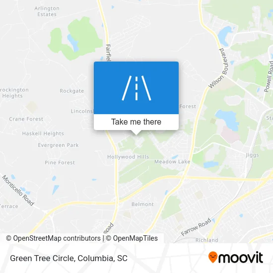 Green Tree Circle map
