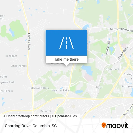 Charring Drive map