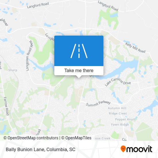 Mapa de Bally Bunion Lane