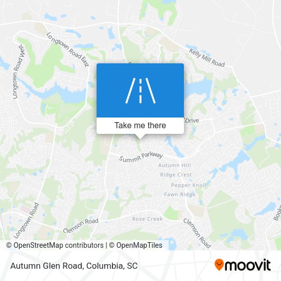 Autumn Glen Road map