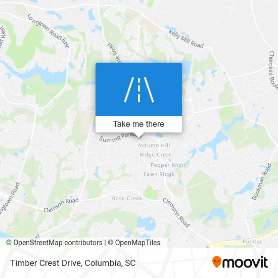 Timber Crest Drive map