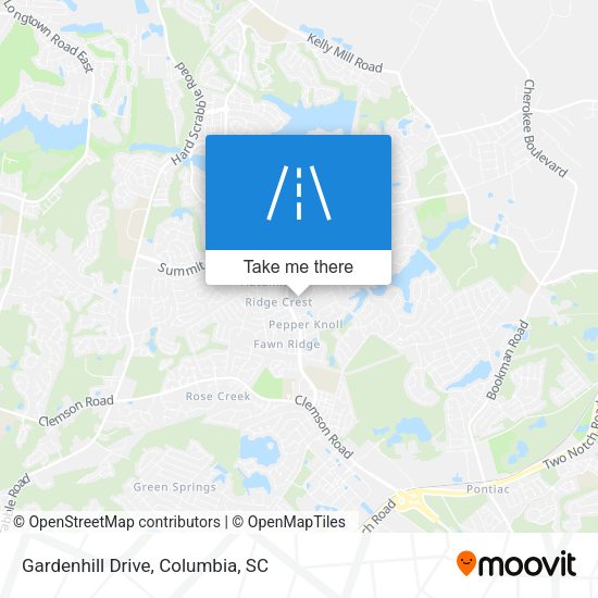 Mapa de Gardenhill Drive