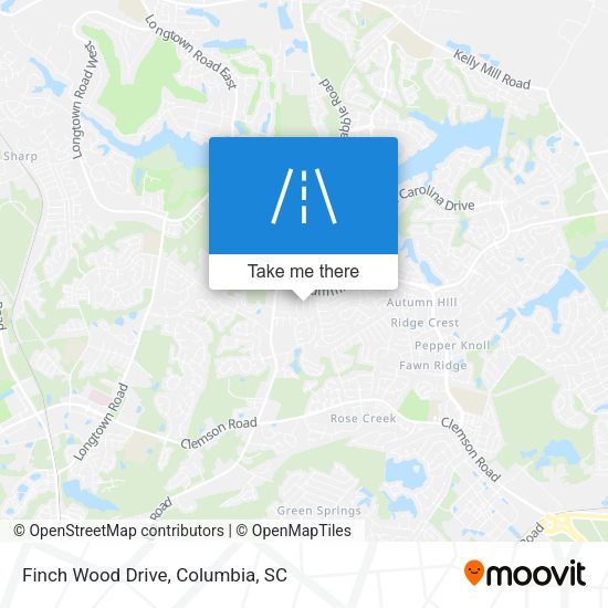 Finch Wood Drive map