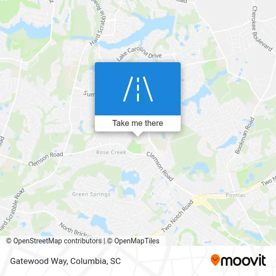 Gatewood Way map
