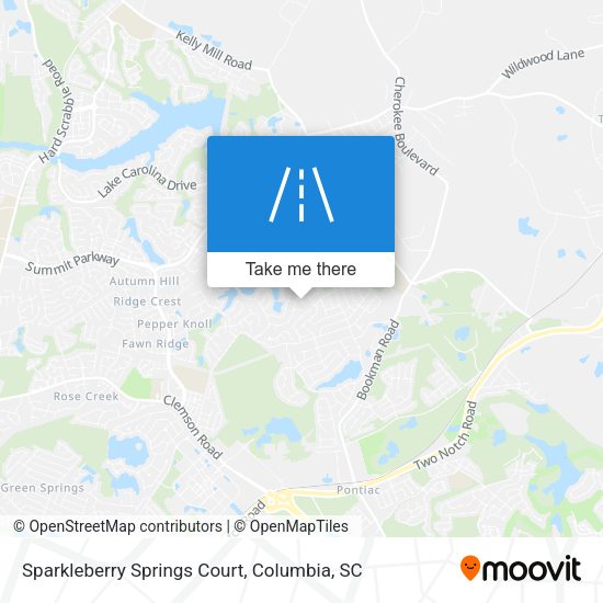 Mapa de Sparkleberry Springs Court