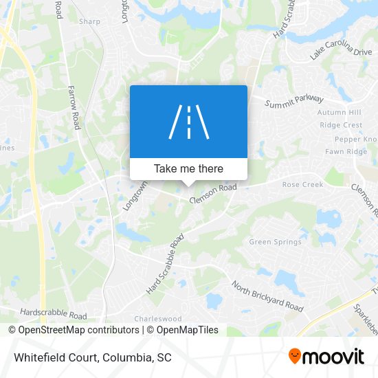 Mapa de Whitefield Court
