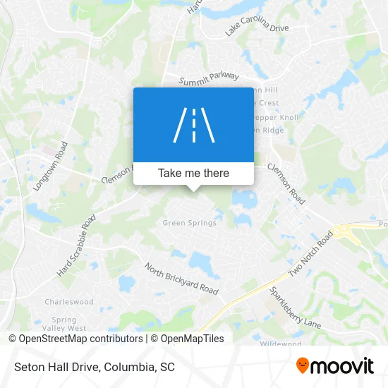 Seton Hall Drive map