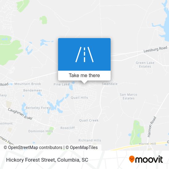 Hickory Forest Street map