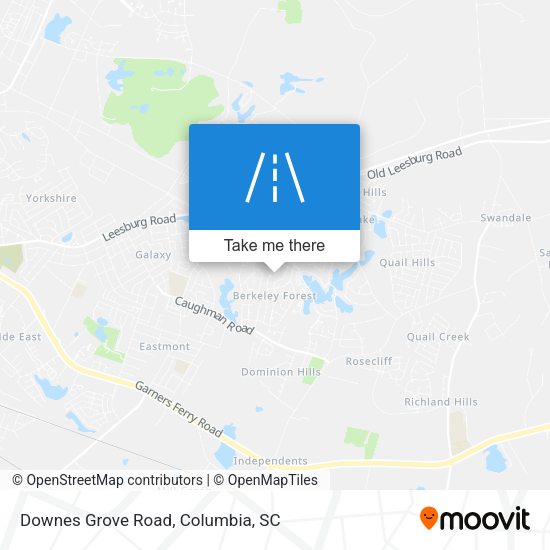 Downes Grove Road map