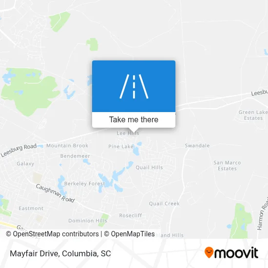 Mayfair Drive map
