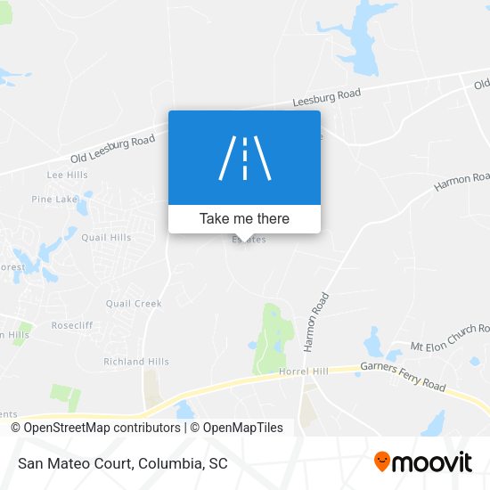 Mapa de San Mateo Court