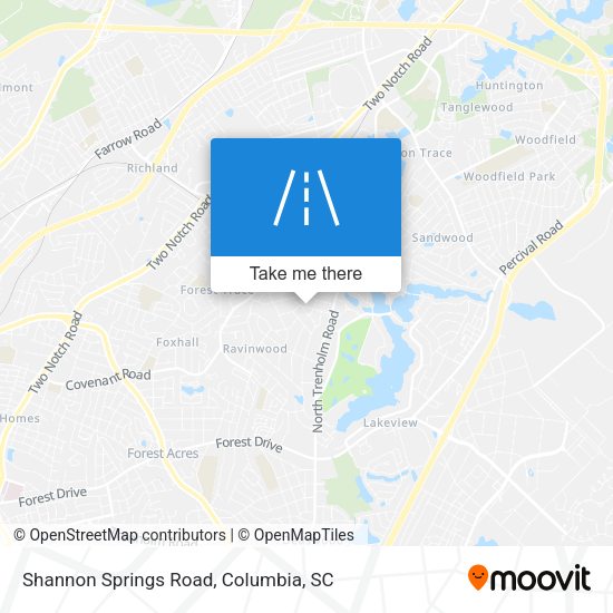 Shannon Springs Road map