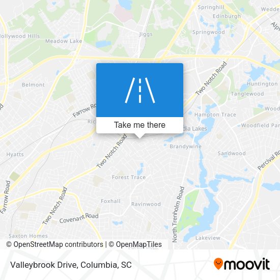 Valleybrook Drive map