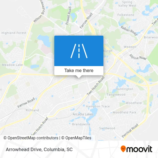 Arrowhead Drive map