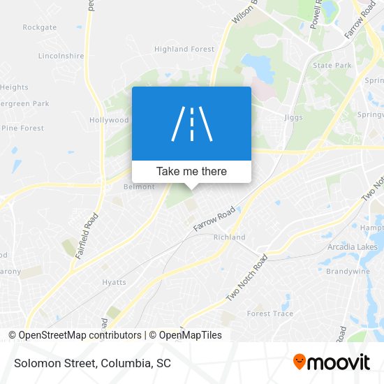Mapa de Solomon Street